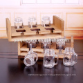 mason jar set for spice 6 glass jars with wooden shelf 50ml/120ml